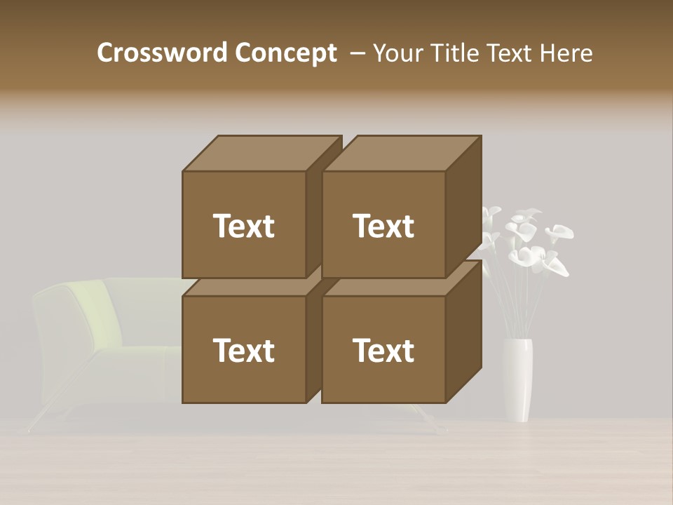 Rendered Settee Plant PowerPoint Template