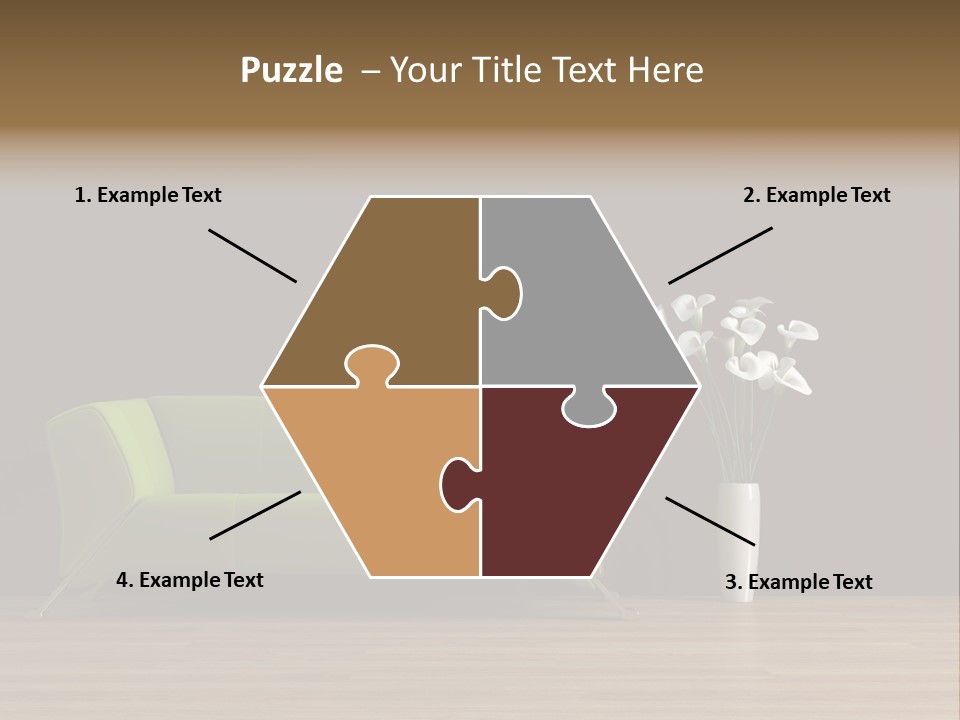 Rendered Settee Plant PowerPoint Template
