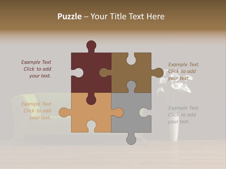 Rendered Settee Plant PowerPoint Template