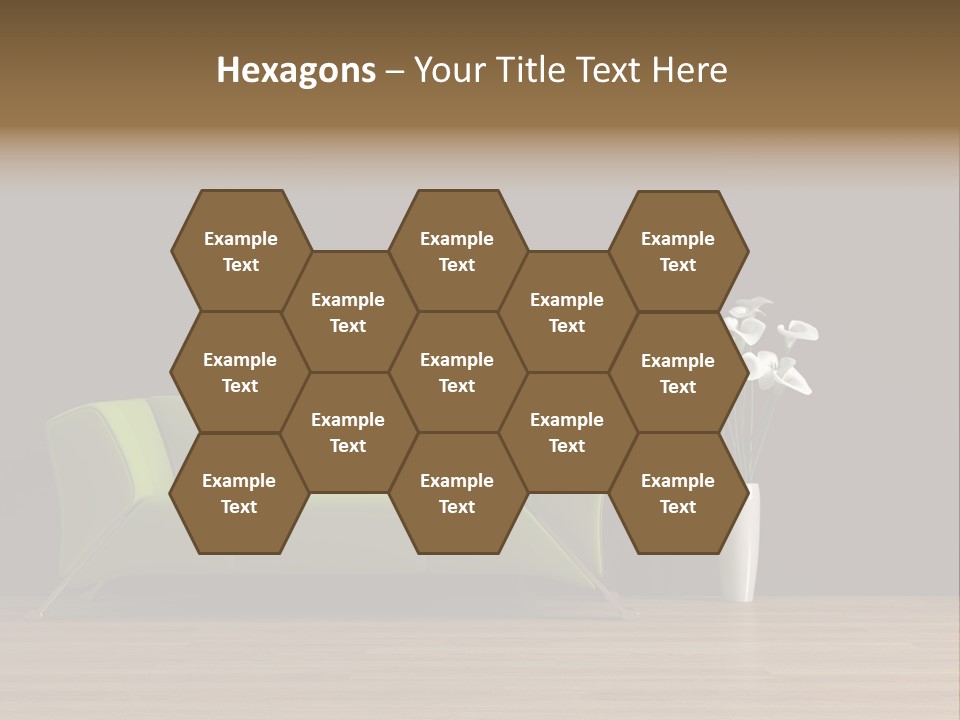 Rendered Settee Plant PowerPoint Template