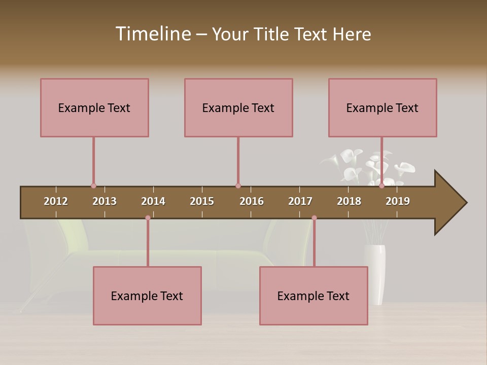 Rendered Settee Plant PowerPoint Template