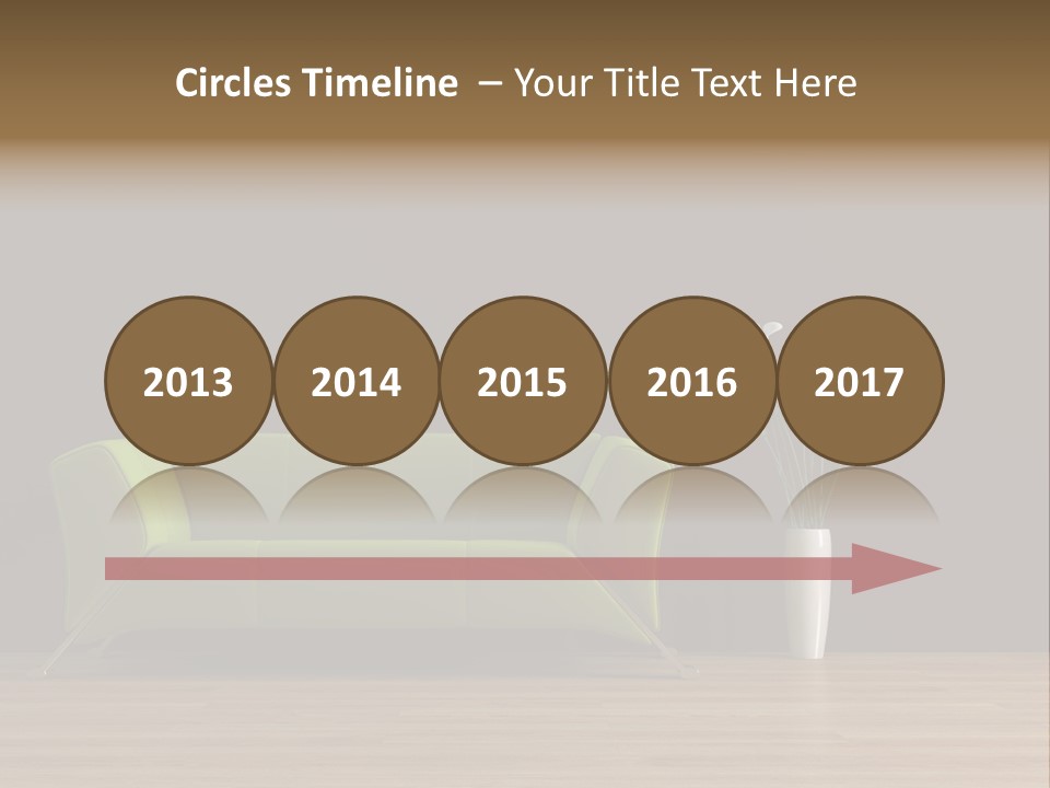 Rendered Settee Plant PowerPoint Template