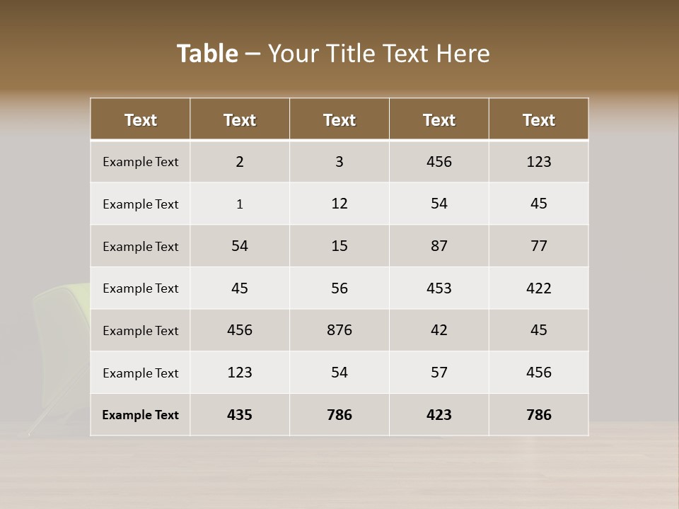 Rendered Settee Plant PowerPoint Template
