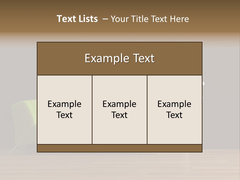 Rendered Settee Plant PowerPoint Template