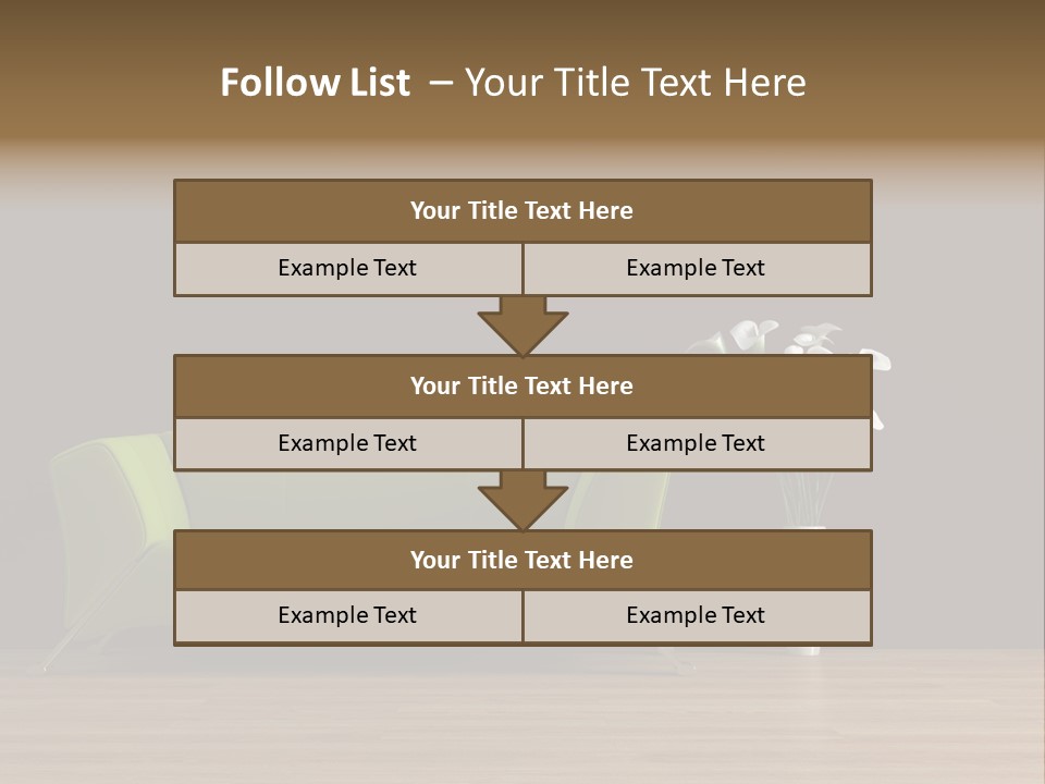 Rendered Settee Plant PowerPoint Template
