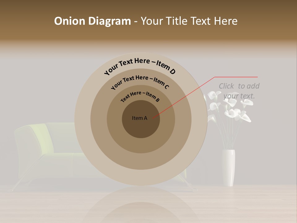 Rendered Settee Plant PowerPoint Template