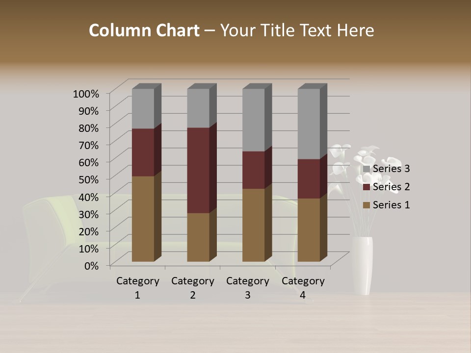 Rendered Settee Plant PowerPoint Template