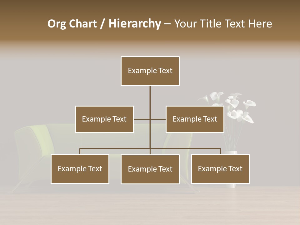 Rendered Settee Plant PowerPoint Template