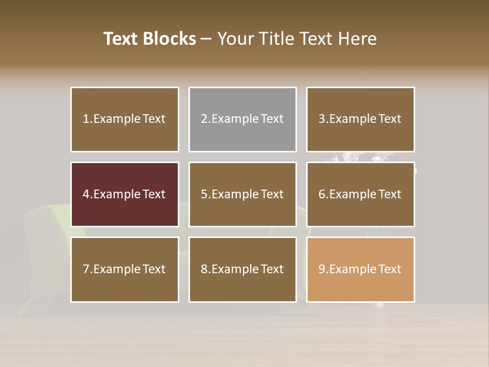 Rendered Settee Plant PowerPoint Template