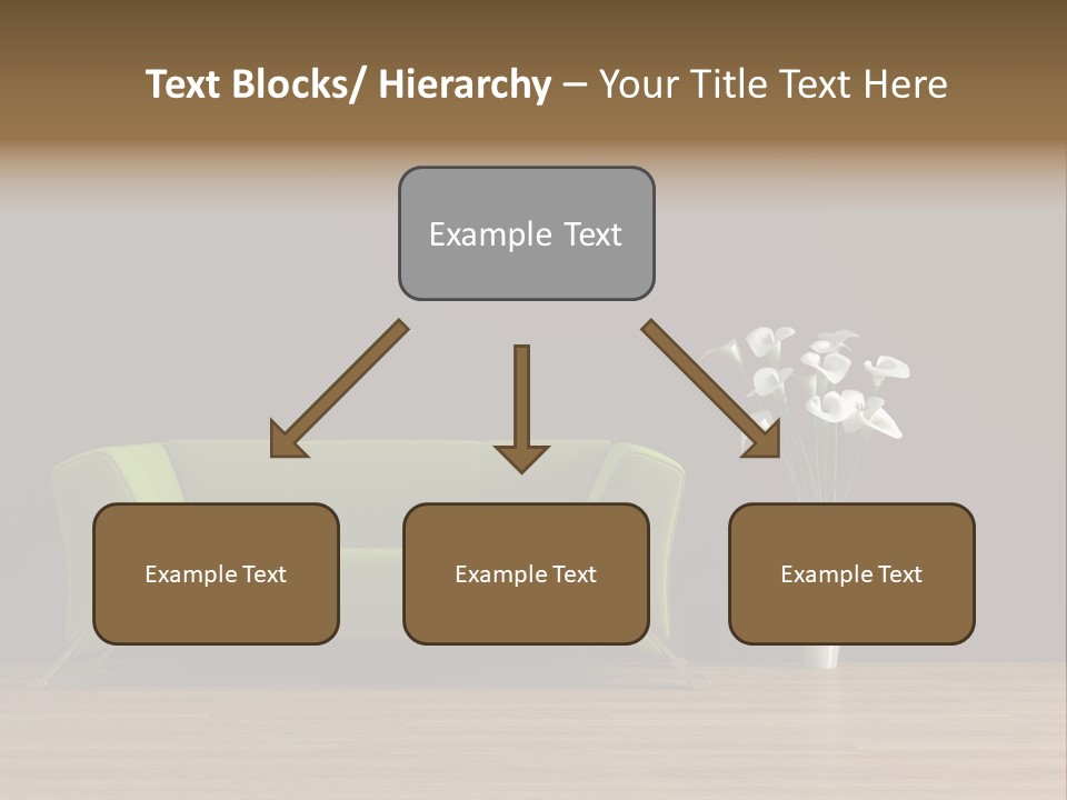 Rendered Settee Plant PowerPoint Template