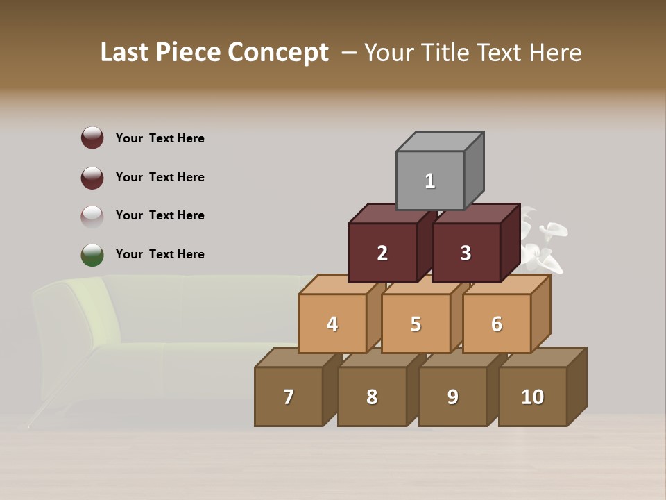 Rendered Settee Plant PowerPoint Template