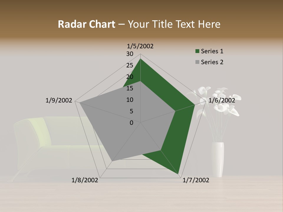 Rendered Settee Plant PowerPoint Template