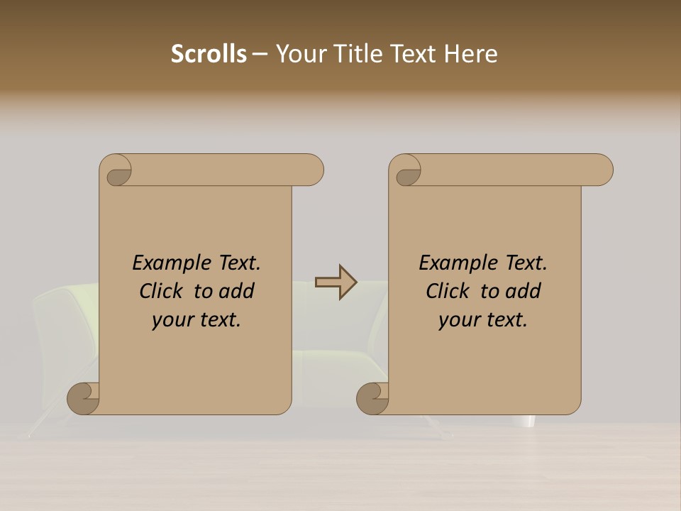 Rendered Settee Plant PowerPoint Template