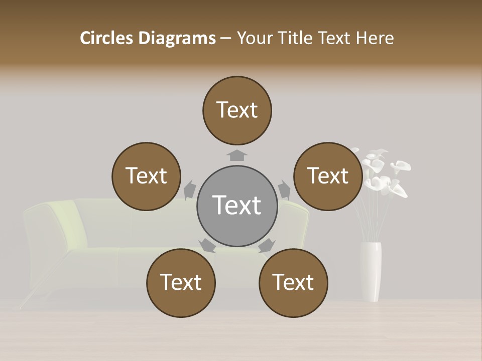Rendered Settee Plant PowerPoint Template