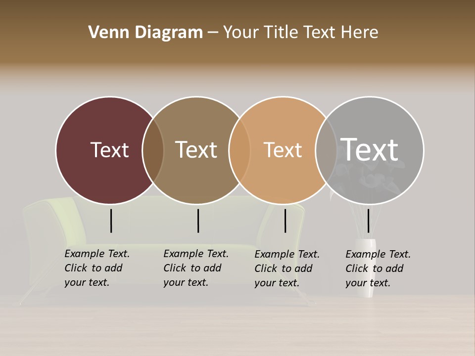 Rendered Settee Plant PowerPoint Template