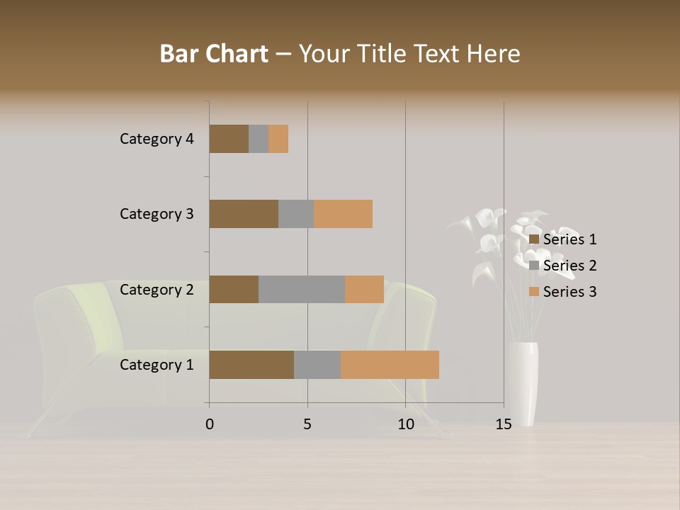 Rendered Settee Plant PowerPoint Template