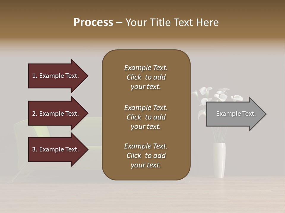 Rendered Settee Plant PowerPoint Template