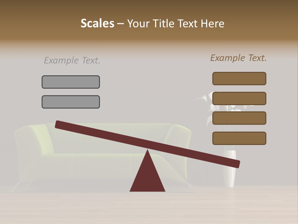 Rendered Settee Plant PowerPoint Template