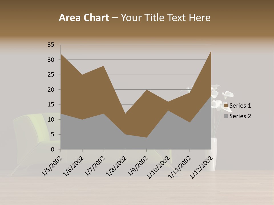 Rendered Settee Plant PowerPoint Template