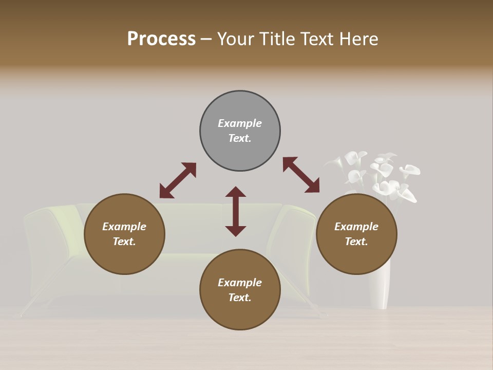 Rendered Settee Plant PowerPoint Template