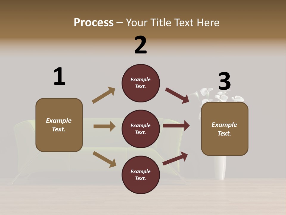 Rendered Settee Plant PowerPoint Template