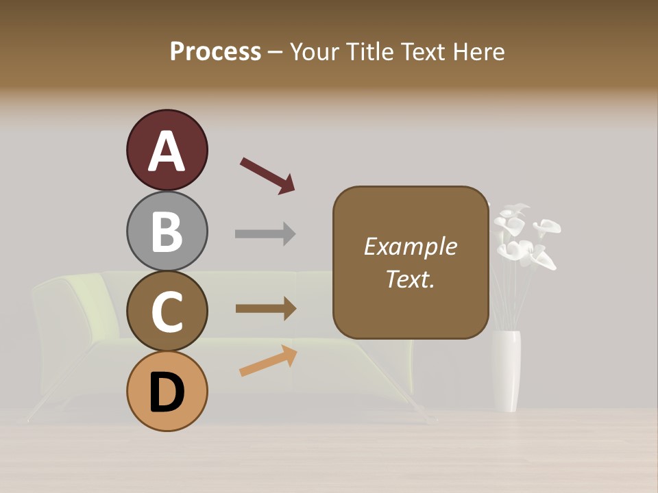 Rendered Settee Plant PowerPoint Template