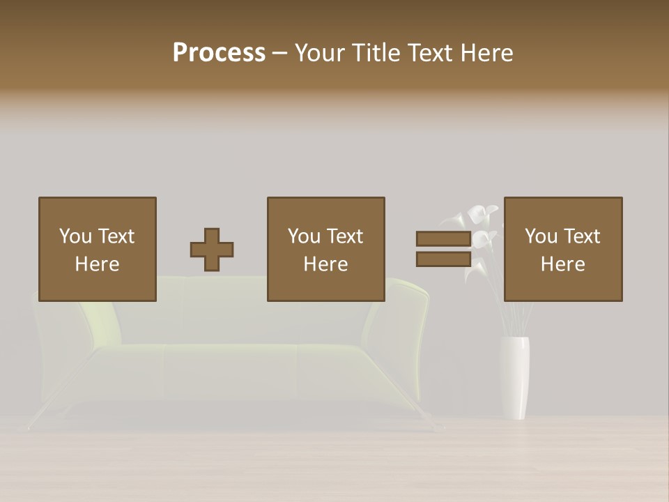 Rendered Settee Plant PowerPoint Template