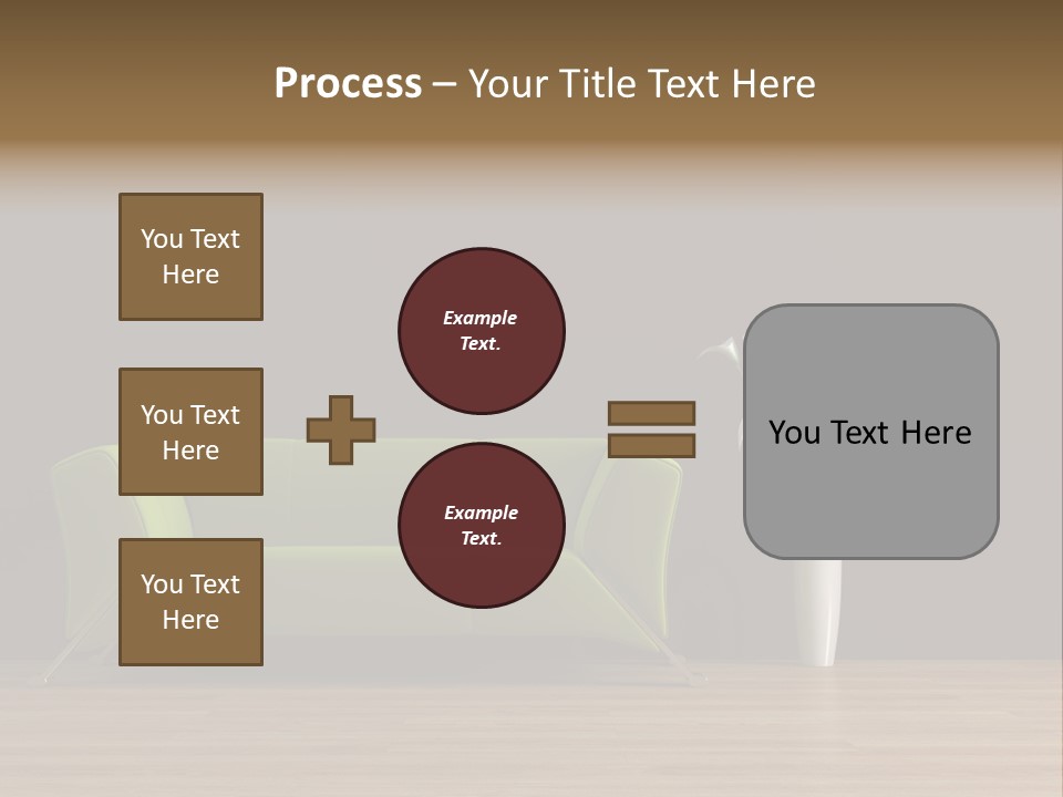 Rendered Settee Plant PowerPoint Template
