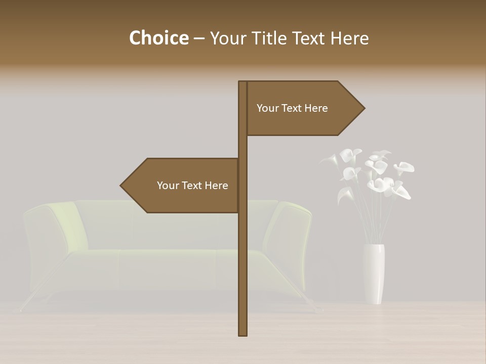 Rendered Settee Plant PowerPoint Template