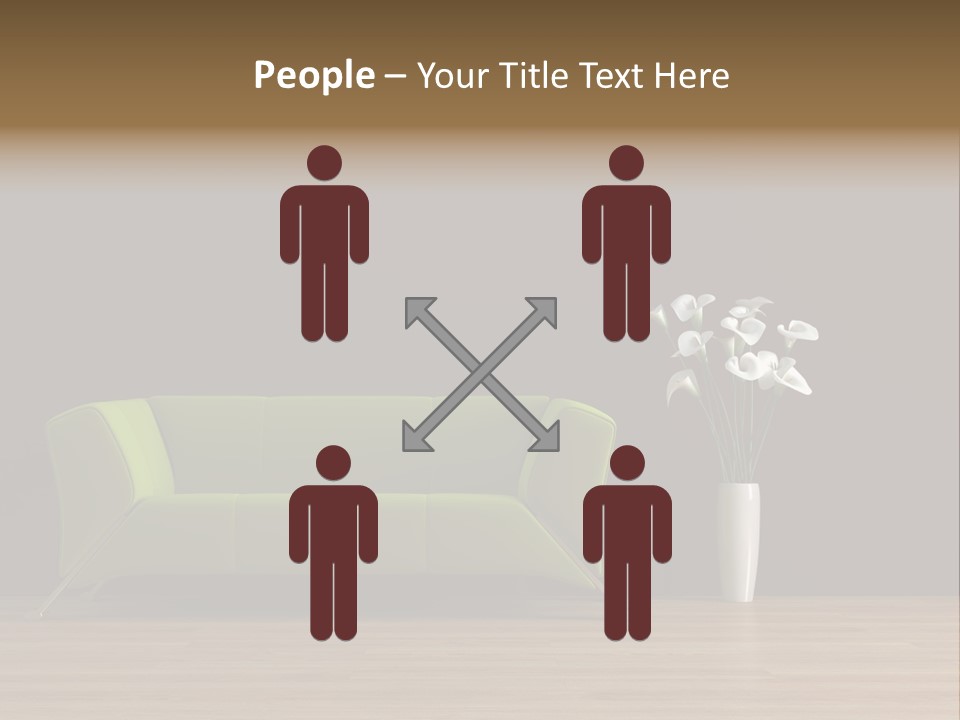 Rendered Settee Plant PowerPoint Template