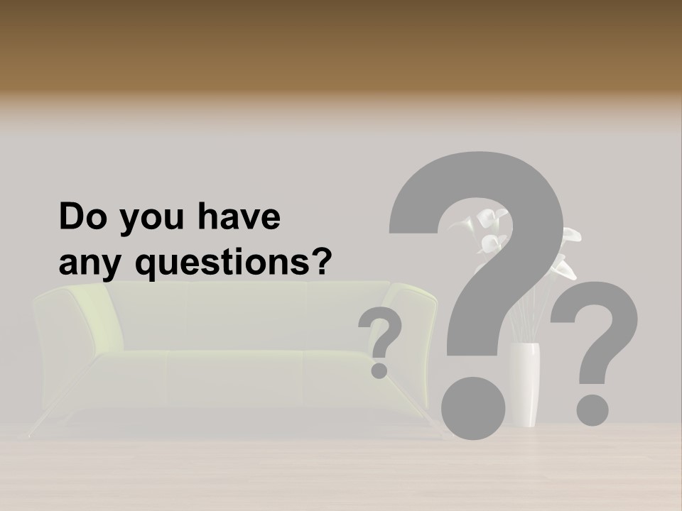 Rendered Settee Plant PowerPoint Template