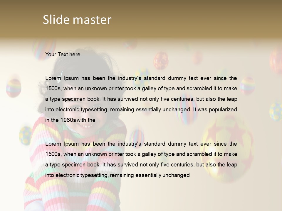 Shy Easter Young PowerPoint Template