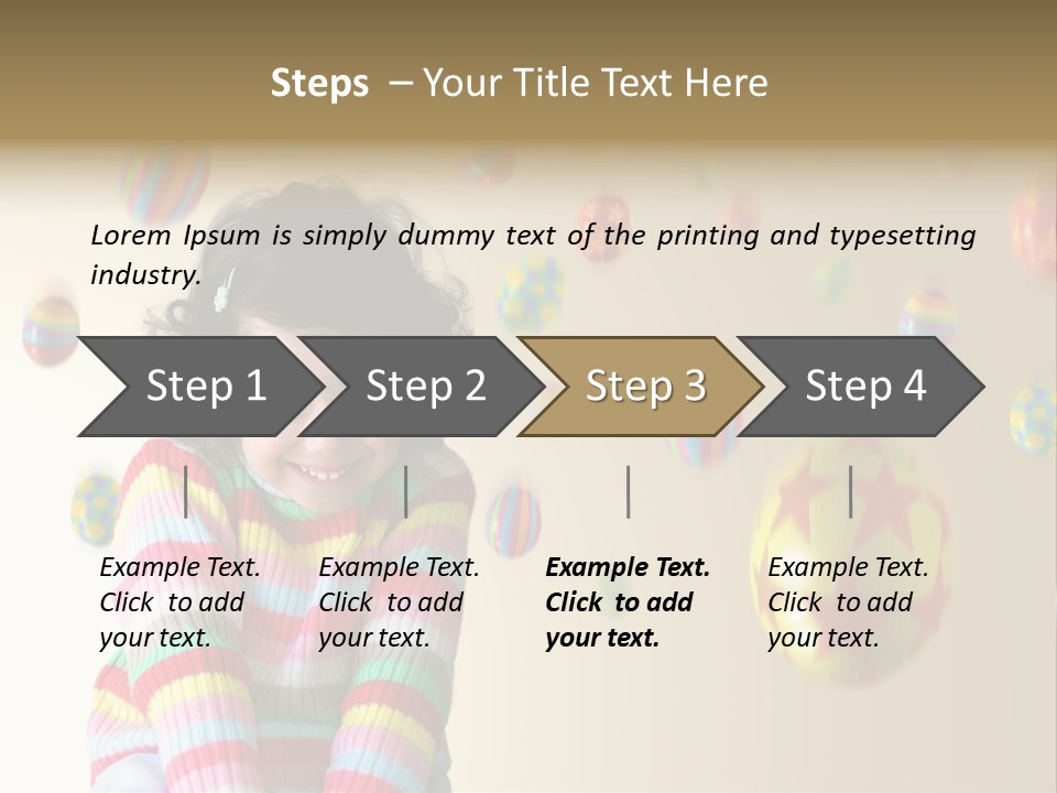 Shy Easter Young PowerPoint Template