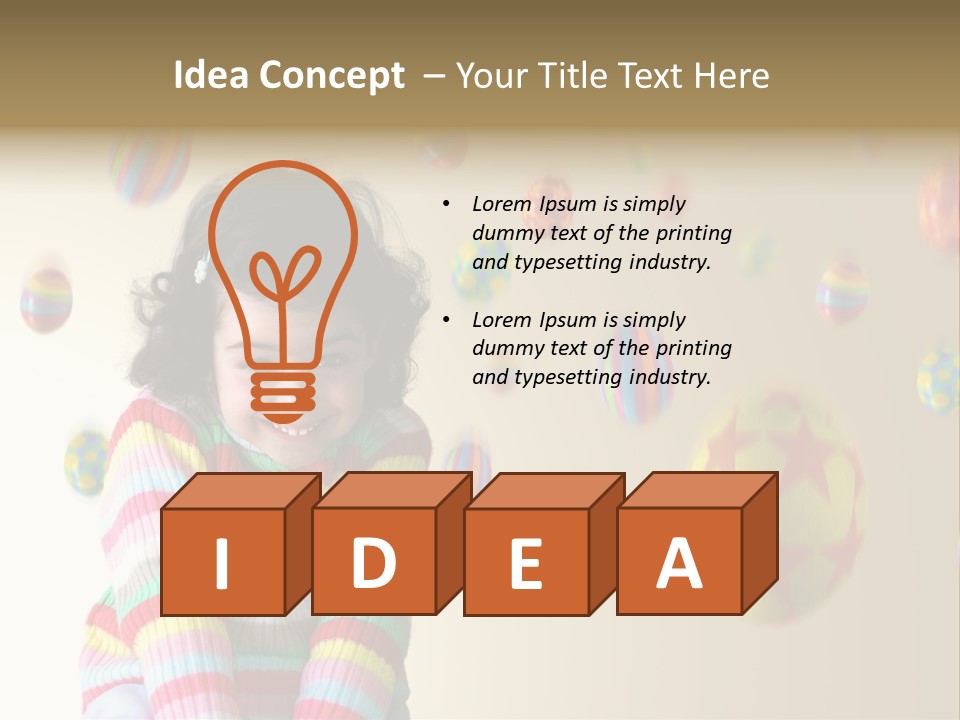 Shy Easter Young PowerPoint Template