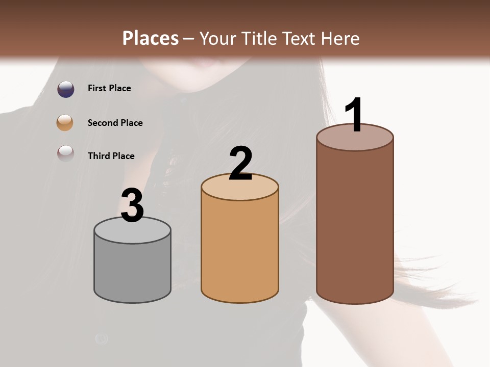 Model Brown Sensuality PowerPoint Template