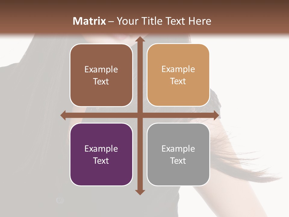 Model Brown Sensuality PowerPoint Template