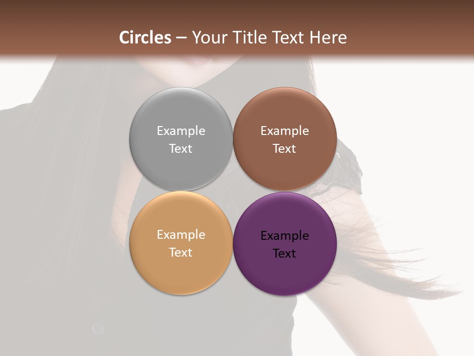 Model Brown Sensuality PowerPoint Template