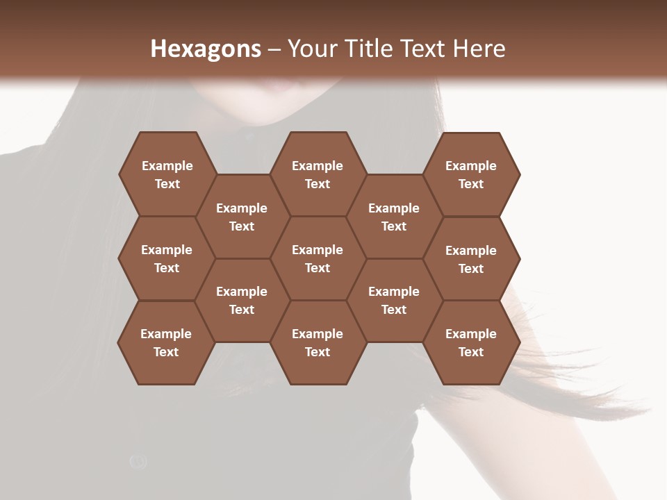 Model Brown Sensuality PowerPoint Template