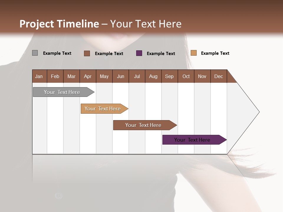 Model Brown Sensuality PowerPoint Template