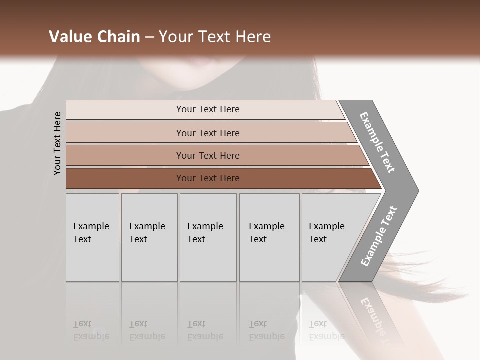 Model Brown Sensuality PowerPoint Template