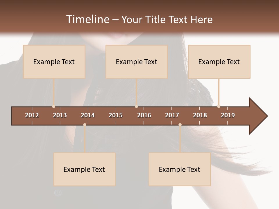 Model Brown Sensuality PowerPoint Template