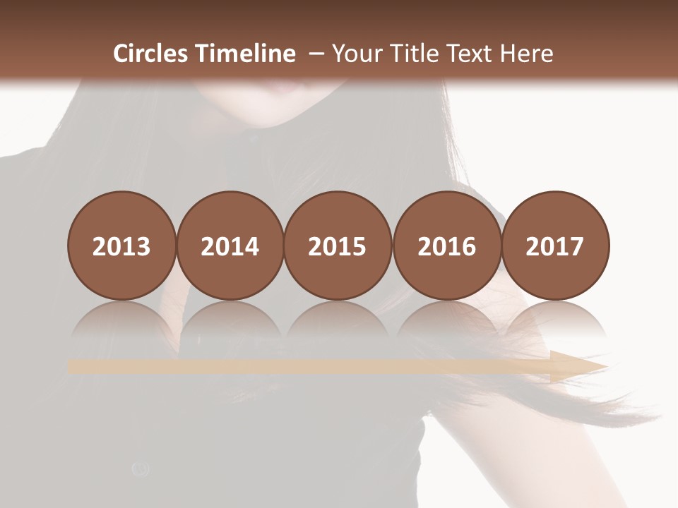 Model Brown Sensuality PowerPoint Template