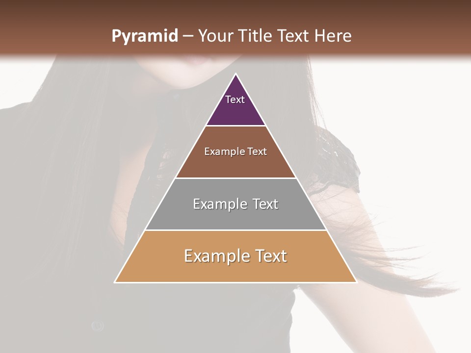 Model Brown Sensuality PowerPoint Template