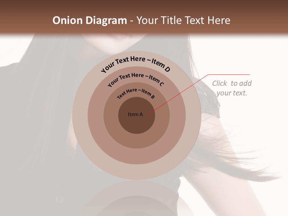 Model Brown Sensuality PowerPoint Template