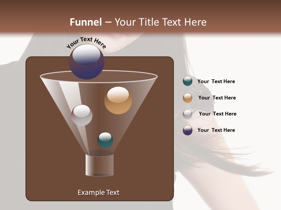 Model Brown Sensuality PowerPoint Template