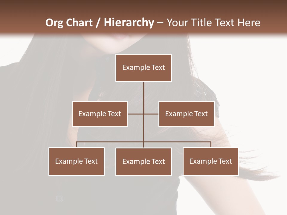 Model Brown Sensuality PowerPoint Template