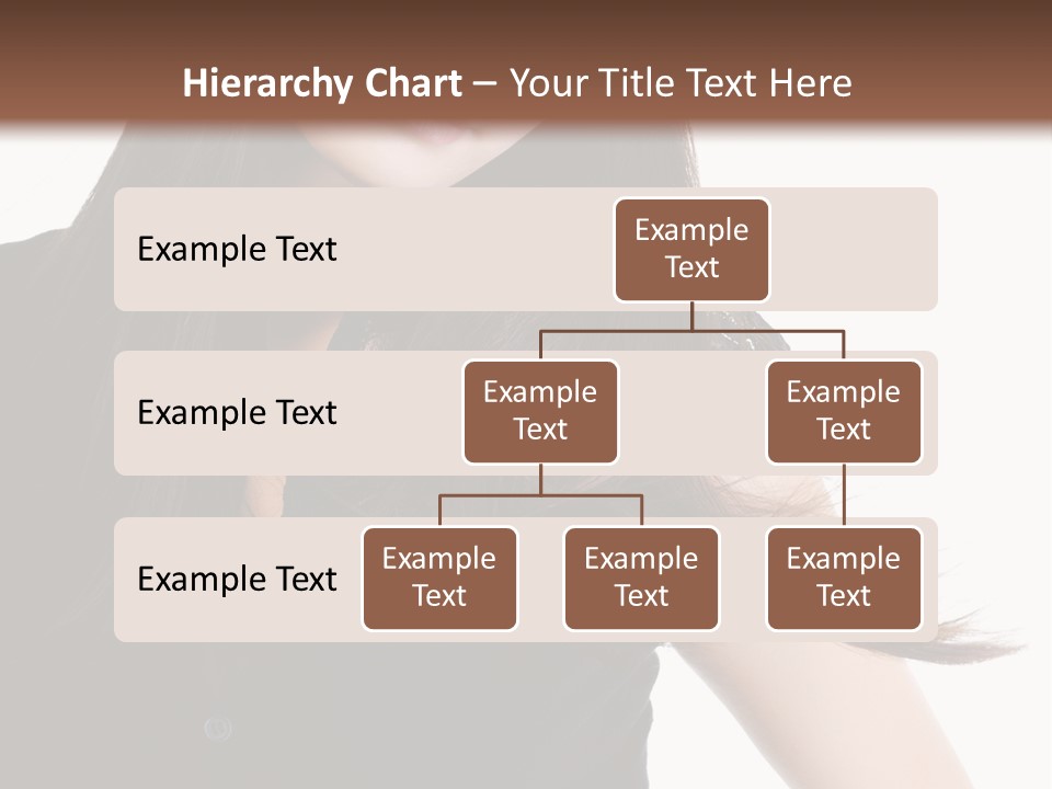 Model Brown Sensuality PowerPoint Template