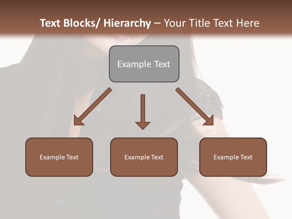 Model Brown Sensuality PowerPoint Template