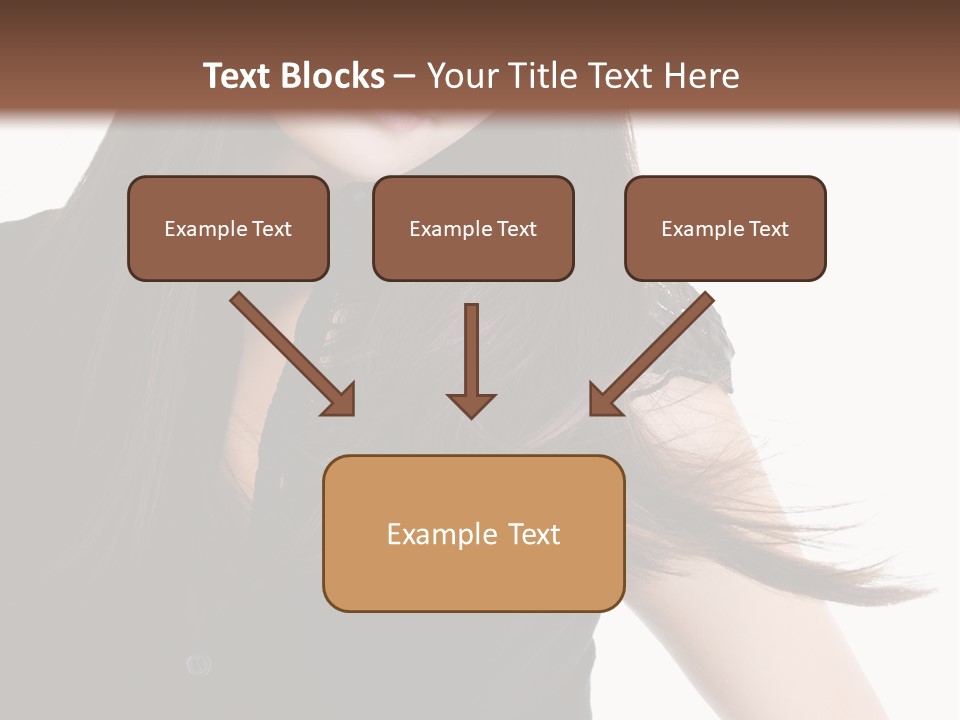 Model Brown Sensuality PowerPoint Template