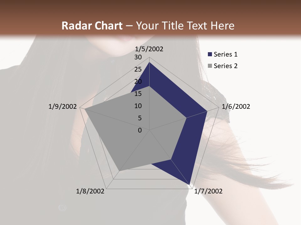 Model Brown Sensuality PowerPoint Template